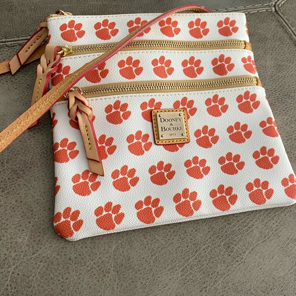 Dooney & Bourke Clemson triple zip cross body